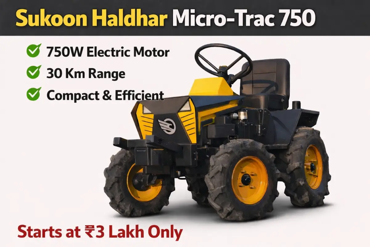 Sukoon Haldhar Micro-Trac 750: छोटे किसानों के लिए क्रांतिकारी Electric Mini Tractor